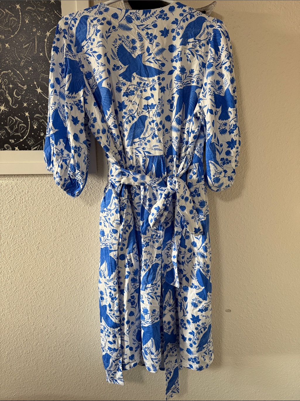 Hemolya Carmen Wrap Dress Blue Birds — image 5 of 5